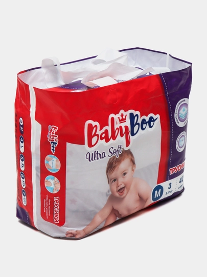 Bolalar trusik tagliklari BabyBoo UltraSoft №3, 5-9 kg, 42 ta dona