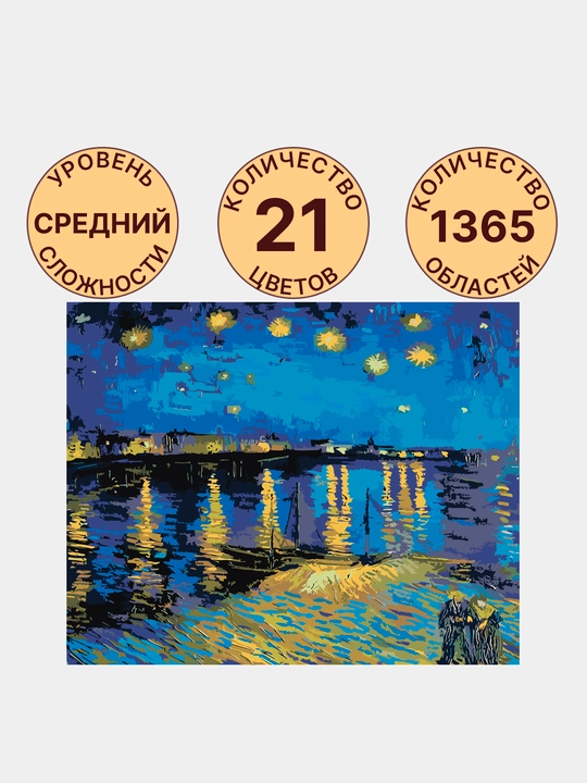 Raqamlar bo'yicha rasm chizish ARTERY Shedevlar, 40 * 50 sm