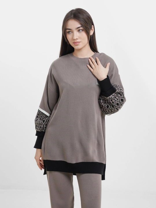 Ayollar uchun ikki qismli kiyim Didov Triko, oversize
