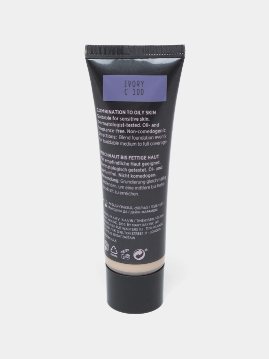 Matlashtiruvchi tonal krem, yog'li teri uchun, fil suyagi С100, 099983, 30 ml