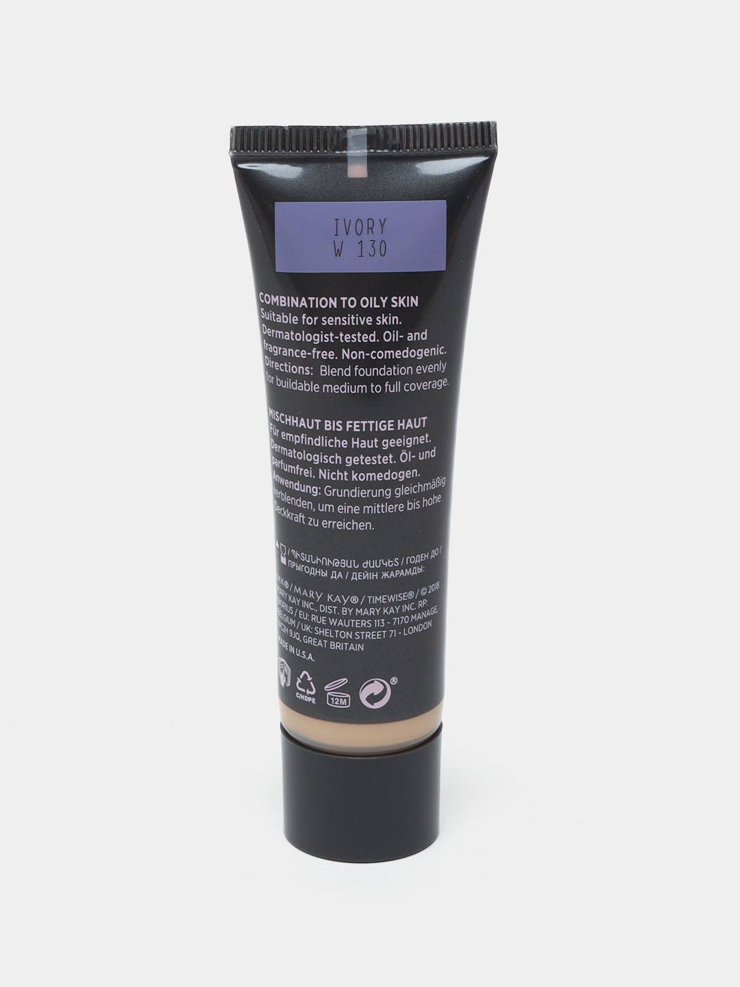 Matli tonal krem, yog'li teri uchun, fil suyagi Х130, 099985, 30 ml