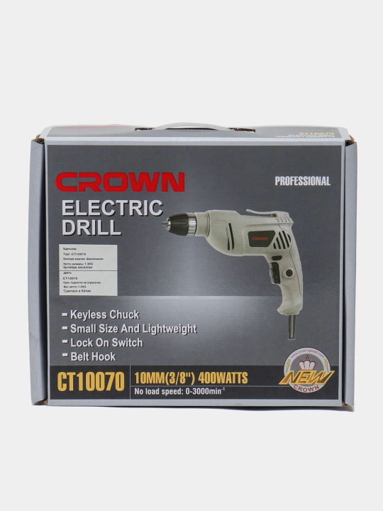 Drel zarbsiz CROWN CT10070, 400 Vt