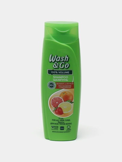 Шампунь для волос Wash & Go Восстановление и Оздоровление, 180 мл - 