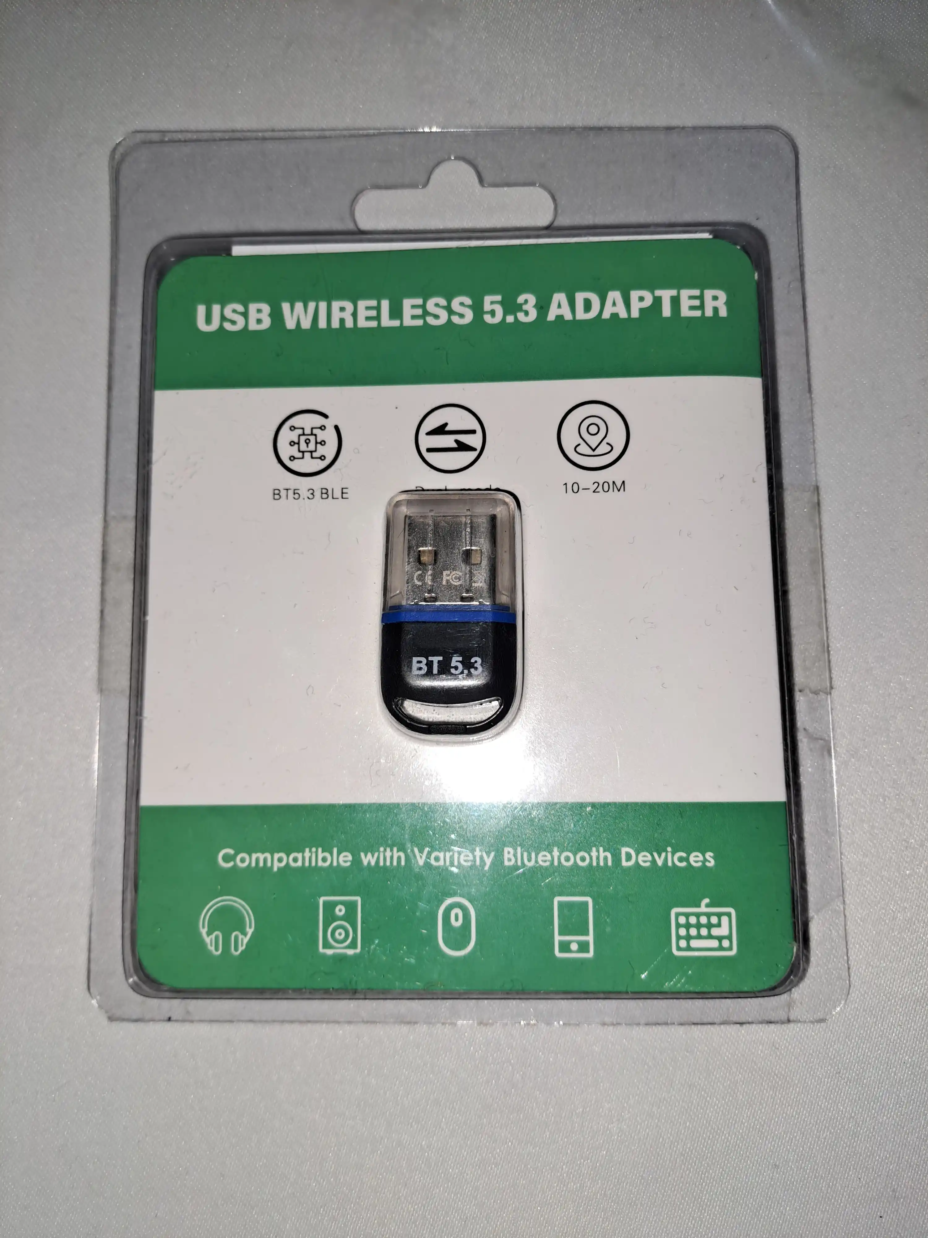 Компактный Bluetooth 5.3 USB-адаптер для ПК и ноутбуков