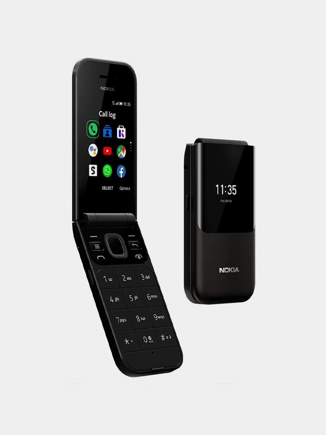 Кнопочный телефон Nokia 2720 Flip, dual SIM купить по низким ценам в  интернет-магазине Uzum (813508)