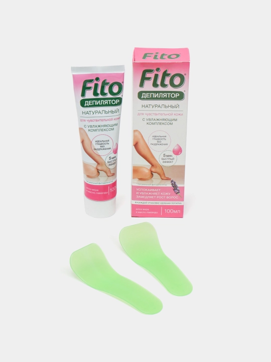 Tabiiy Fito depilatori, aloe vera va tuba lavanta yog'i bilan, 100 ml