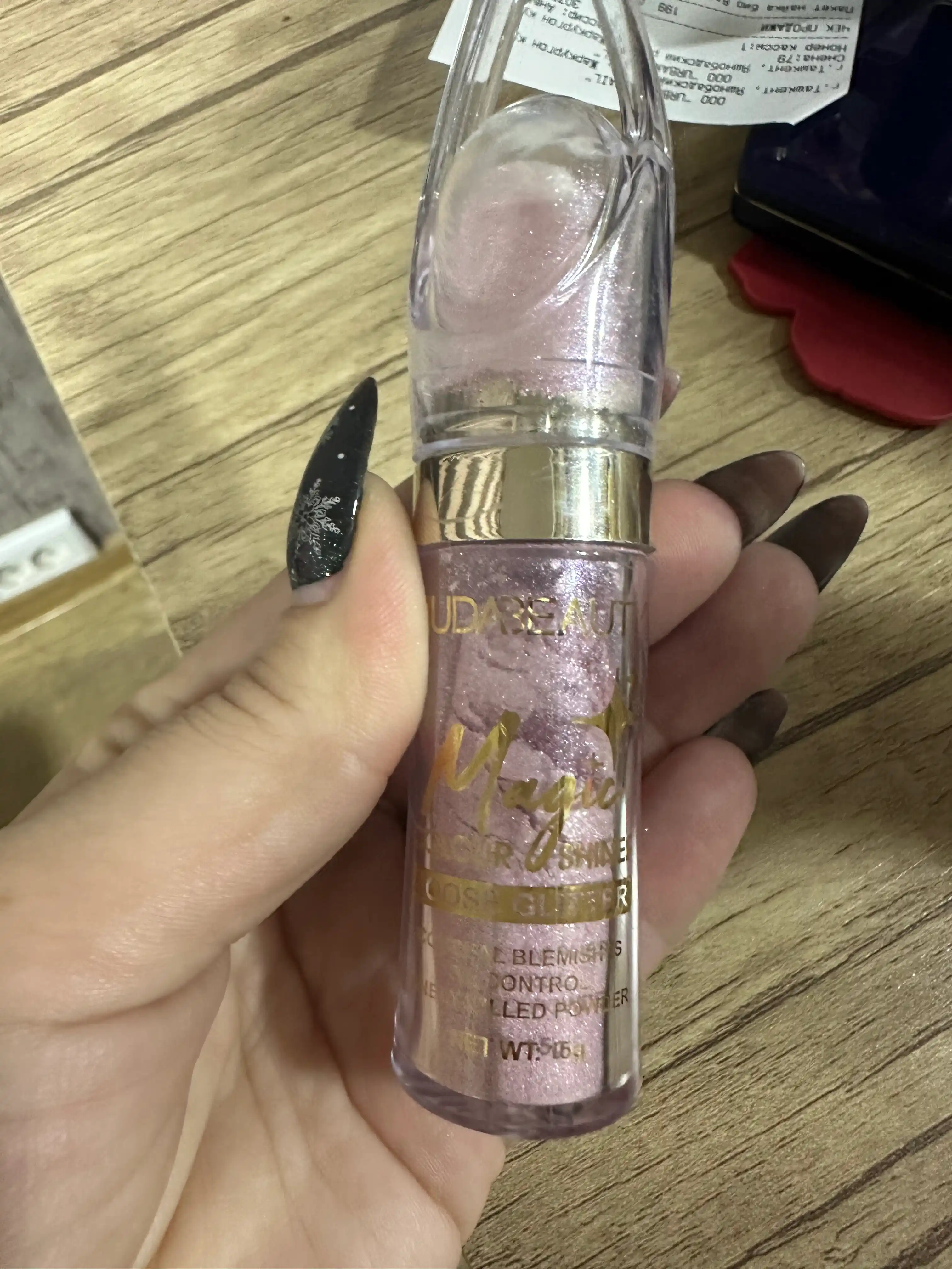 Рассыпчатый хайлайтер для лица и тела с губкой Glitter, с ярким блеском, 12 г