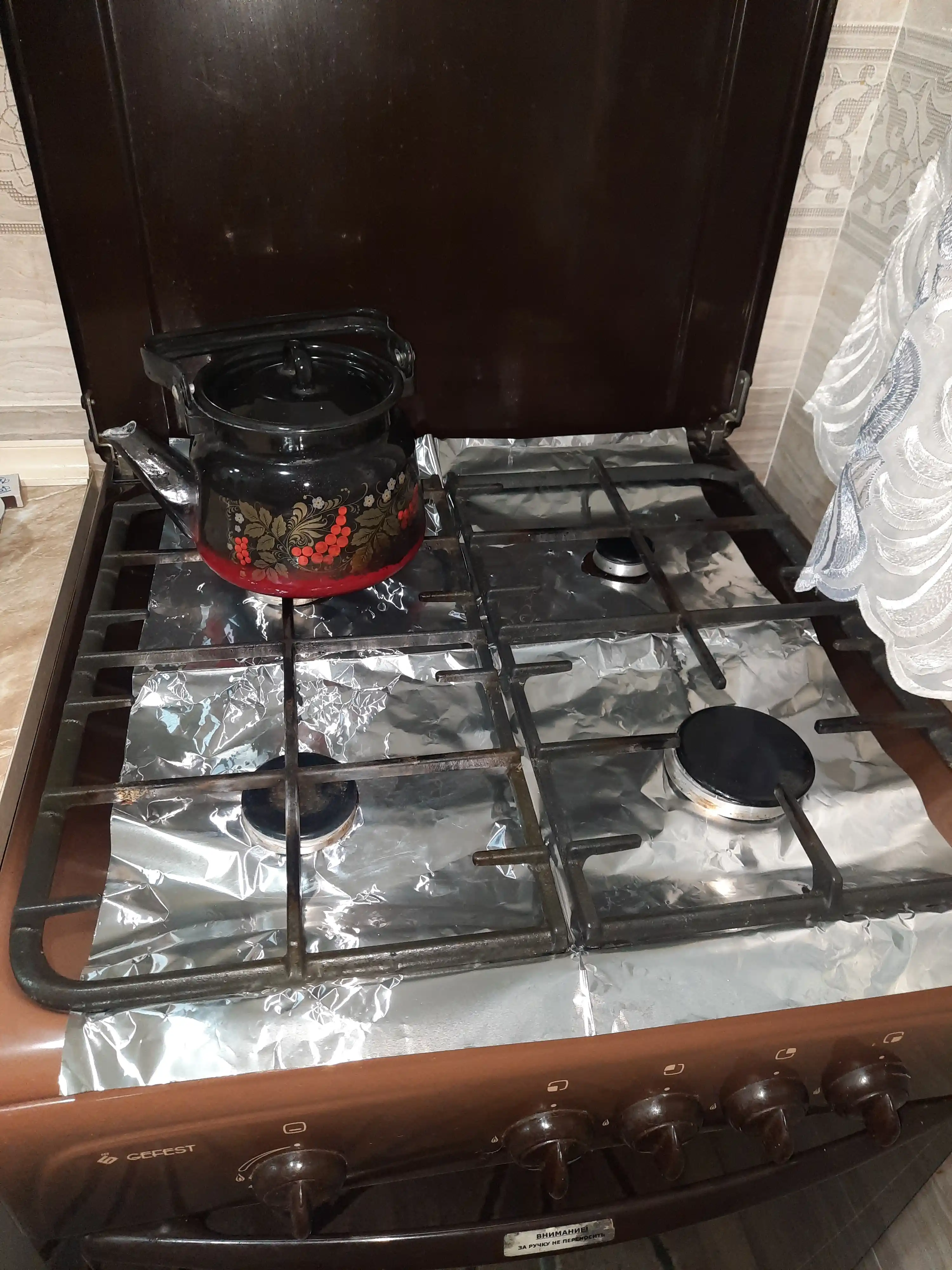 Алюминиевая фольга для газовой плиты, прочная, 50 * 60 см
