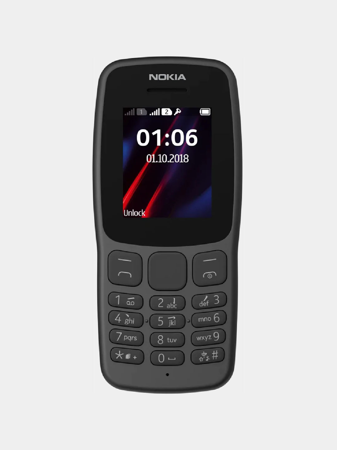 Кнопочный телефон Nokia 106 GSM Dual-SIM Black купить по низким ценам в  интернет-магазине Uzum (885623)