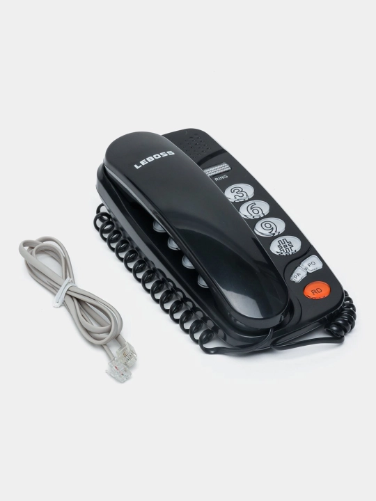 Simli orqali ishlaydigan telfon, uy telefoni Leboss B-636