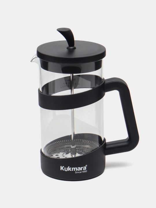 Чайник French Press Kukmara, 1 л — стеклянный, с фильтром из нержавеющей стали