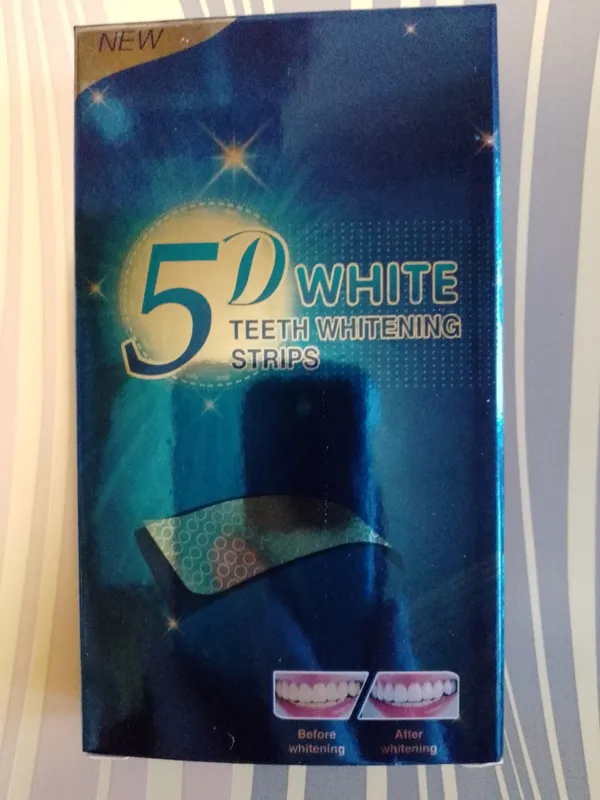 Отбеливающие полоски для зубов 5D White, 7 шт