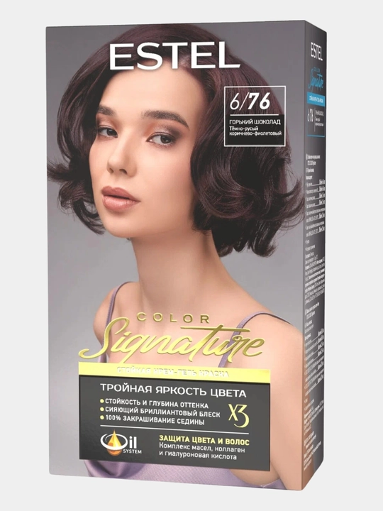 Стойкая крем-гель краска для волос Estel Color Signature
