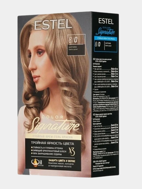 Стойкая крем-гель краска для волос Estel Color Signature