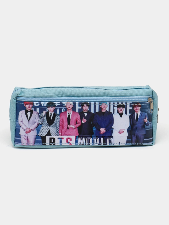 Пенал косметичка, школьный, универсальный, BTS - 