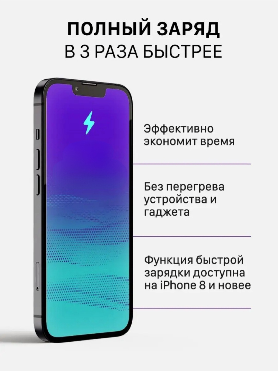 Зарядное устройство, адаптер,кабел,блок питания USB-C для iPhone Type-C,  20W, PD купить по низким ценам в интернет-магазине Uzum (891663)