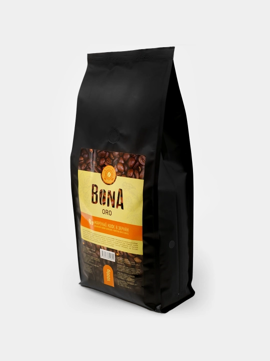 Qahva donalarda Bona Oro, Arabika, qovurilgan tabiiy kofe, 1000 g