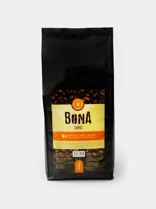 Qahva donalarda Bona Oro, Arabika, qovurilgan tabiiy kofe, 1000 g