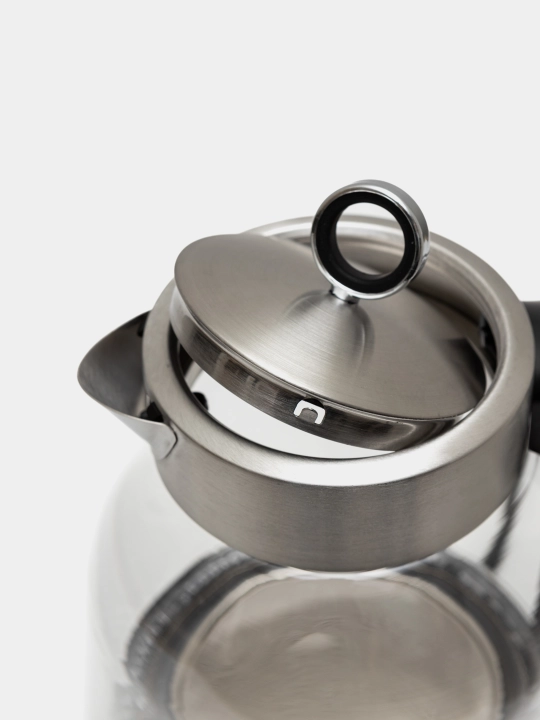 Чайник электрический BQ KT1845G,2200Вт, из стекла, объем 1.7 л, с подсветкой, голубой