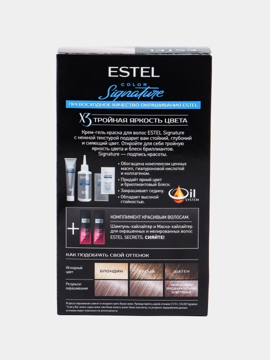 Стойкая крем-гель краска для волос Estel Color Signature