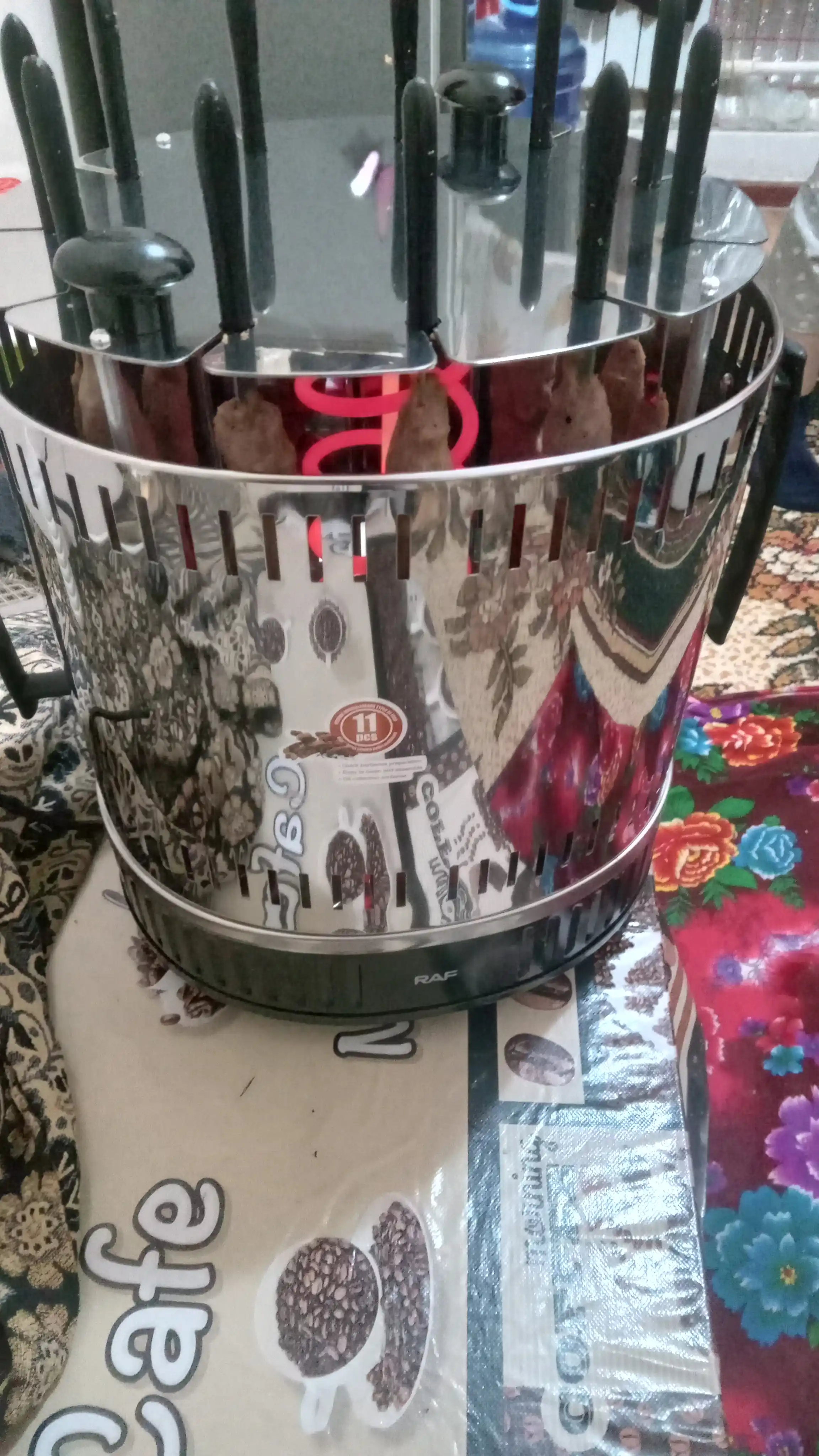 Elektr kabob pishirgichlar RAF R.8628, 11 sixlik, 1500w