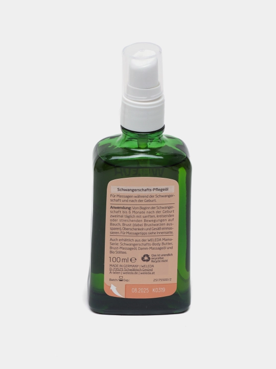 Weleda, Mama, массажное масло от растяжек, экстракты миндаля, 100 мл