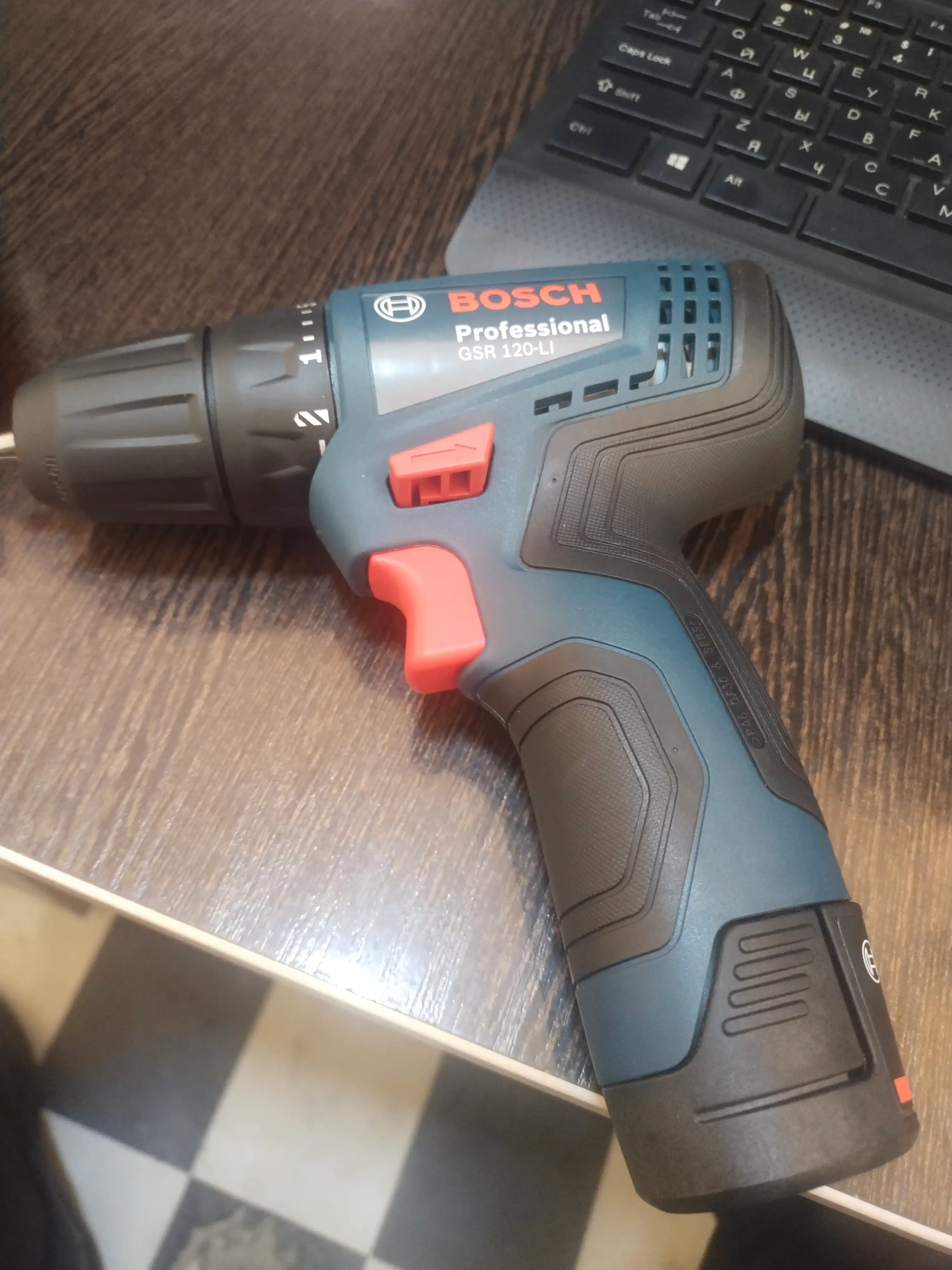 Bosch GSR 120-LI akkumulyatorli buragich, 2 ta akkumulyator + zaryadlovchi, 06019G8000
