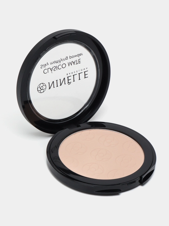 Пудра для лица Ninelle Clasico Mate, тон №201 светлый бежевый, 8 г - 