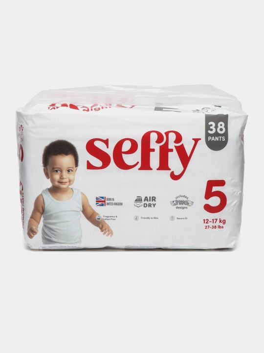 Подгузники-трусики для детей Seffy 5, 12-17 кг, 38 шт - 