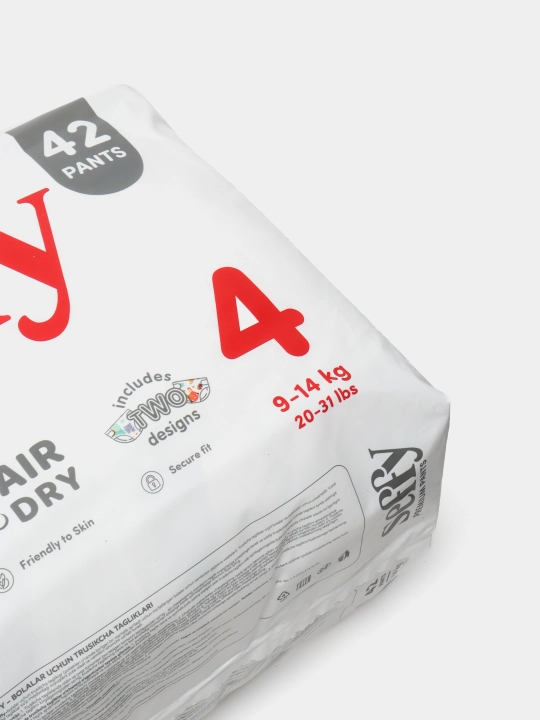 Подгузники-трусики для детей Seffy 4, 9-14 кг, 42 шт