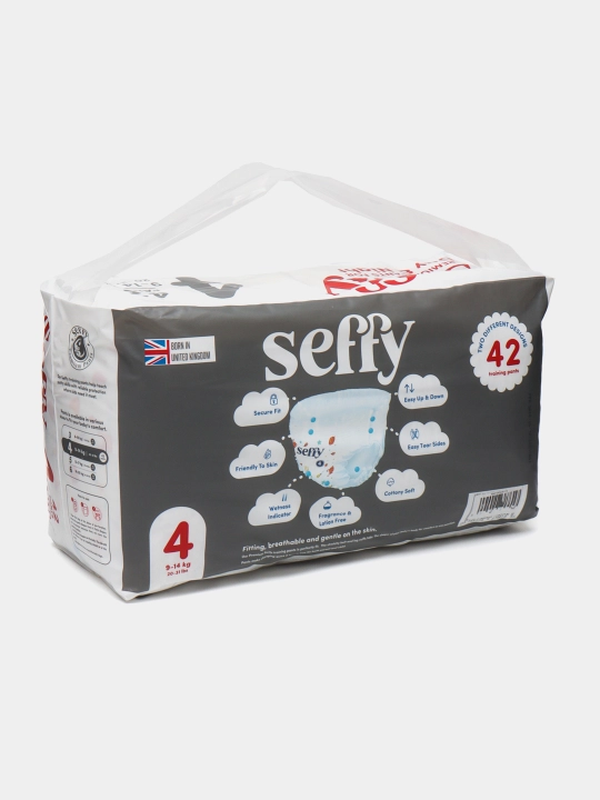 Подгузники-трусики для детей Seffy 4, 9-14 кг, 42 шт