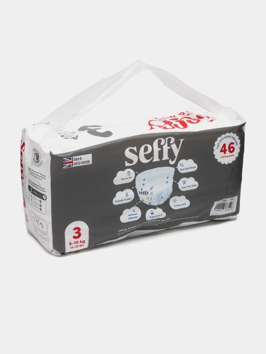 Подгузники-трусики для детей Seffy 3, 6-10 кг, 46 штук
