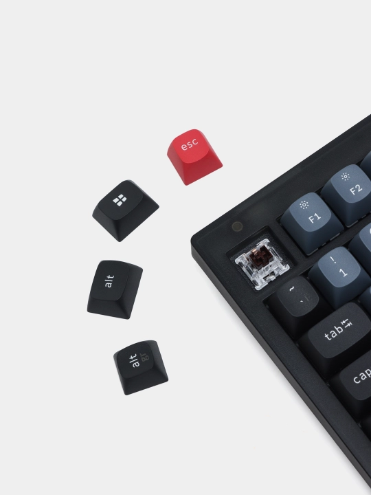 Simli mexanik o'yin klaviaturasi Keychron V1 QMK, Hot-Swap, RGB, V1A