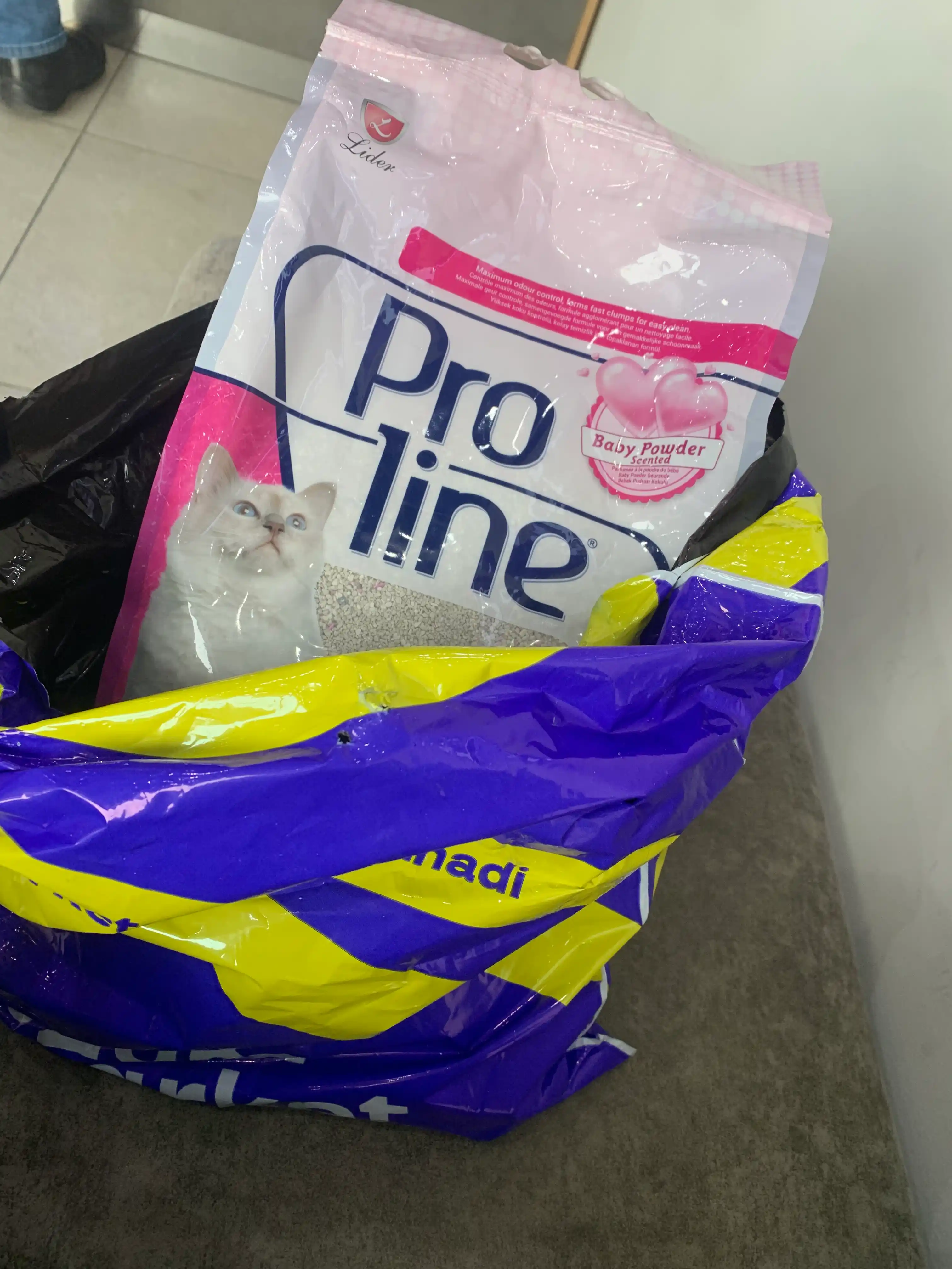 Proline Bentonit to'planadigan to'ldiruvchi, bolalar kukuni aromati bilan, 4.25 kg