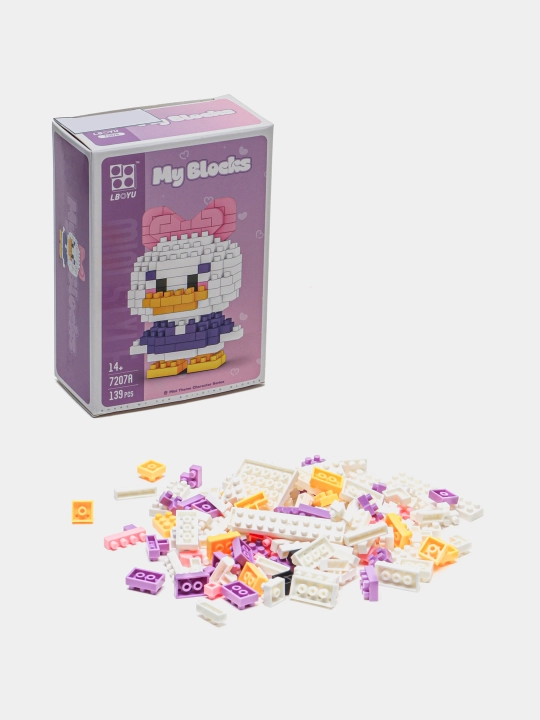 3D blokli konstruktor, mini lego, bolalar va kattalar uchun jumboq, haykalchalar