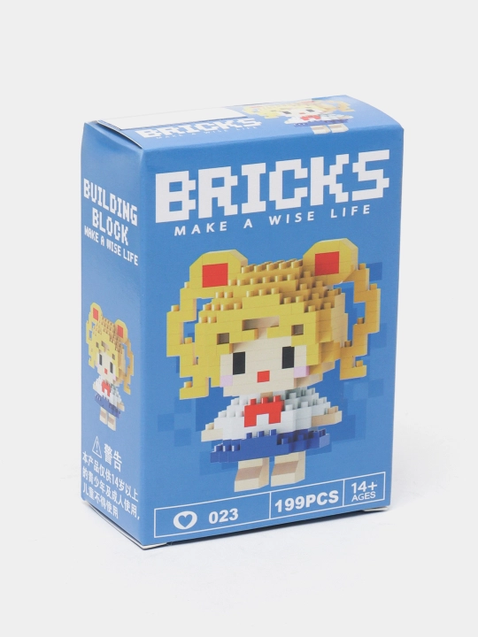 3D blokli konstruktor, mini lego, bolalar va kattalar uchun jumboq, haykalchalar