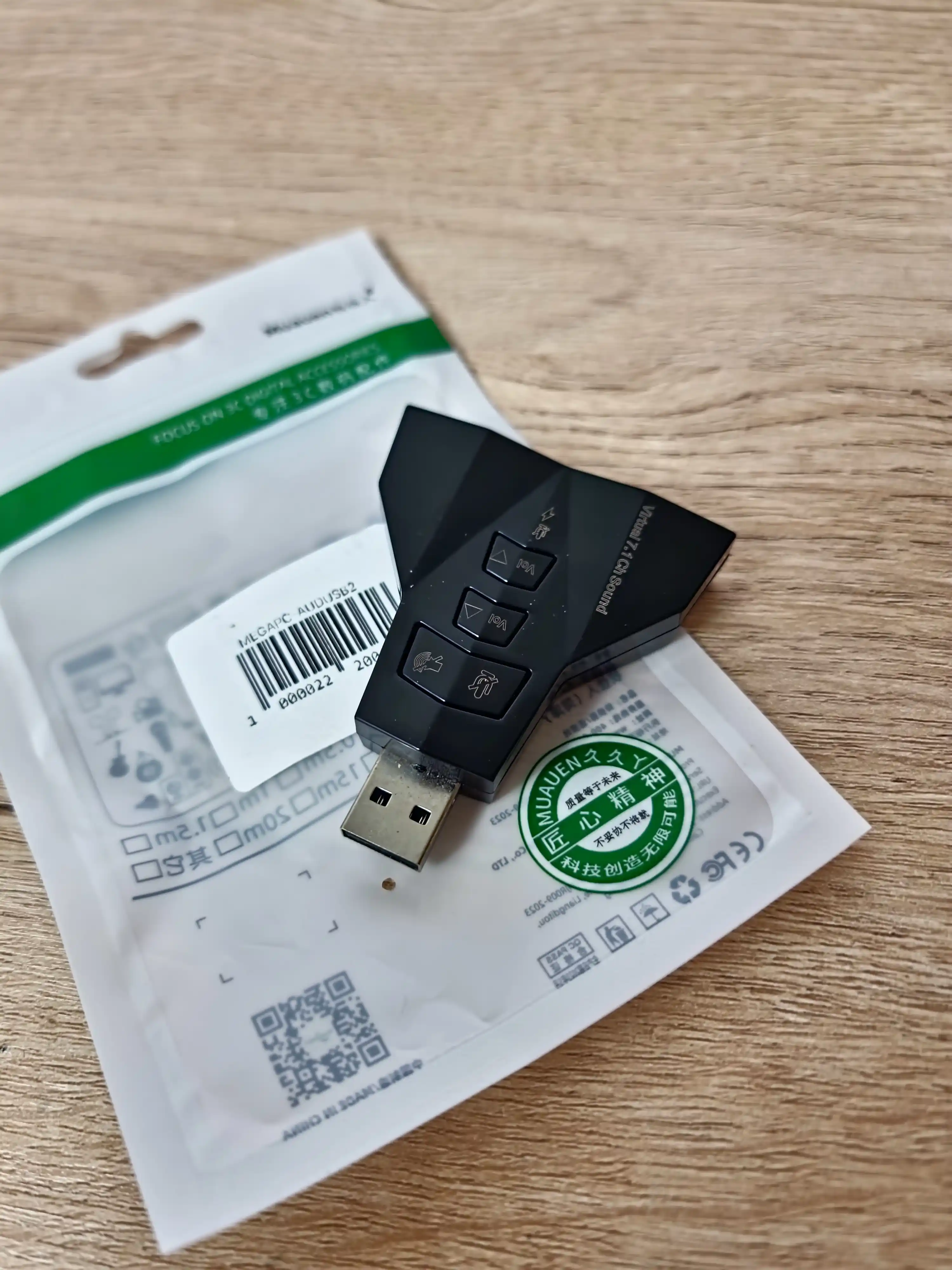 USB audio karta mikrofon adapteri tashqi virtual 7.1 kanalli HD audio