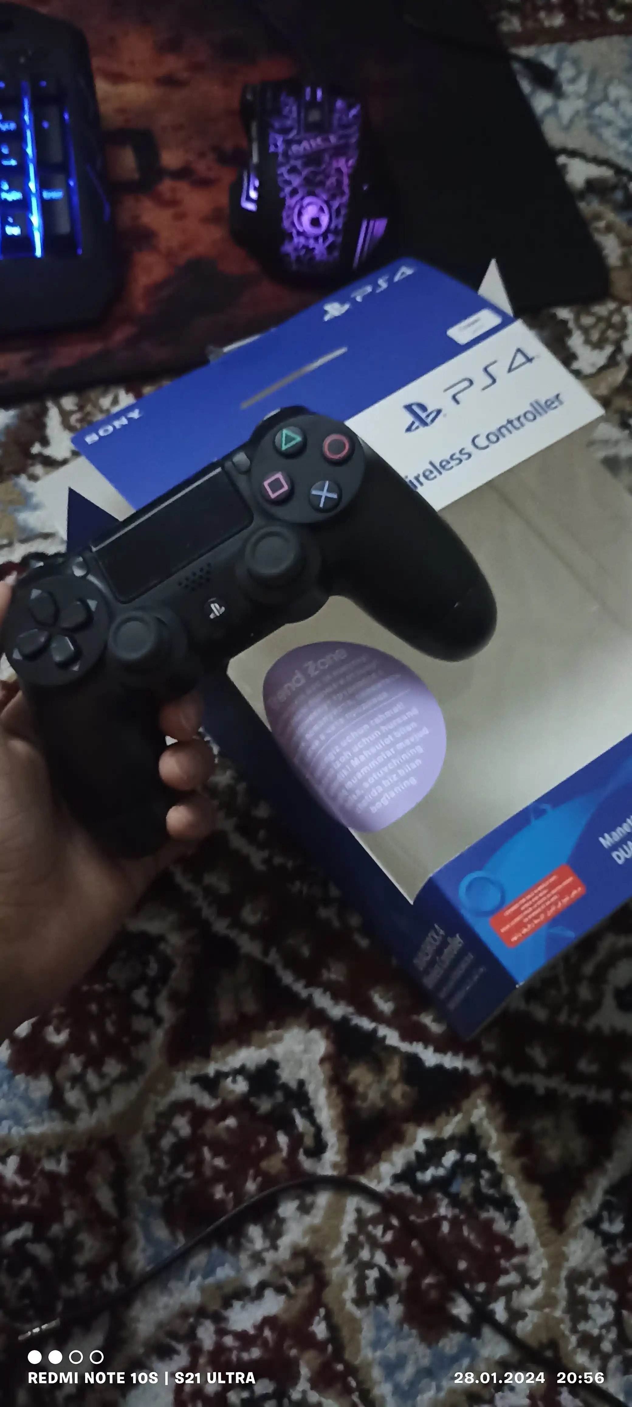 Simsiz geympad PS4, va kompyuter uchun Sony Playstation uchun joystik
