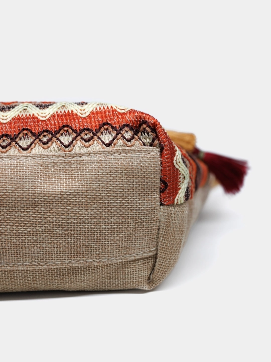 Ayollar uchun sumka-shopper, boho uslubida, har kunli, yelka ustida