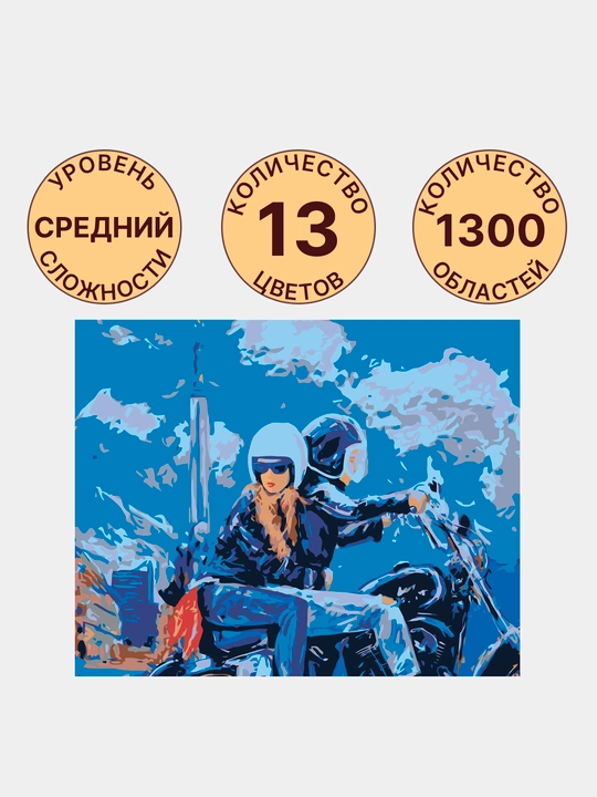 Raqamlar bo'yicha rasm chizish ARTERY Romantika, 40 * 50 sm, holstda chizmachilik