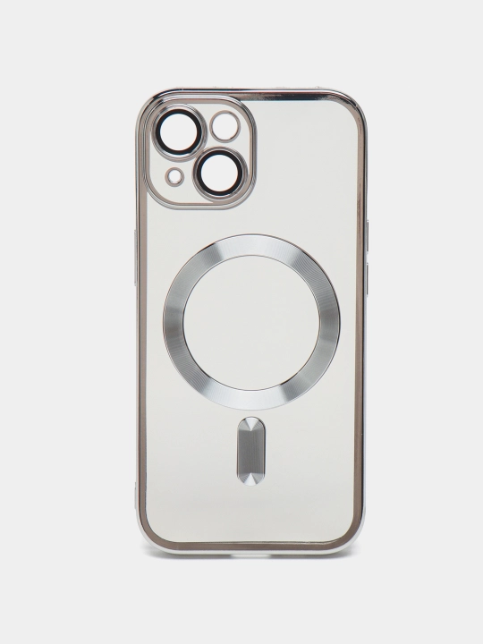 Чехол MagSafe на iPhone 15, 14 Pro, 14 Pro Max, 13 Pro Max, магнитный Metallic - 