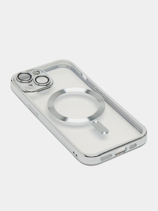 Чехол MagSafe на iPhone 15, 14 Pro, 14 Pro Max, 13 Pro Max, магнитный Metallic