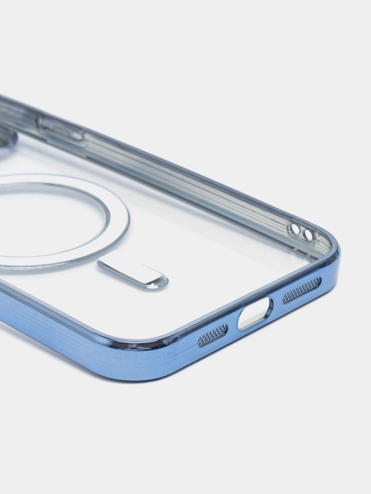 Чехол MagSafe на iPhone 15, 14 Pro, 14 Pro Max, 13 Pro Max, магнитный Metallic