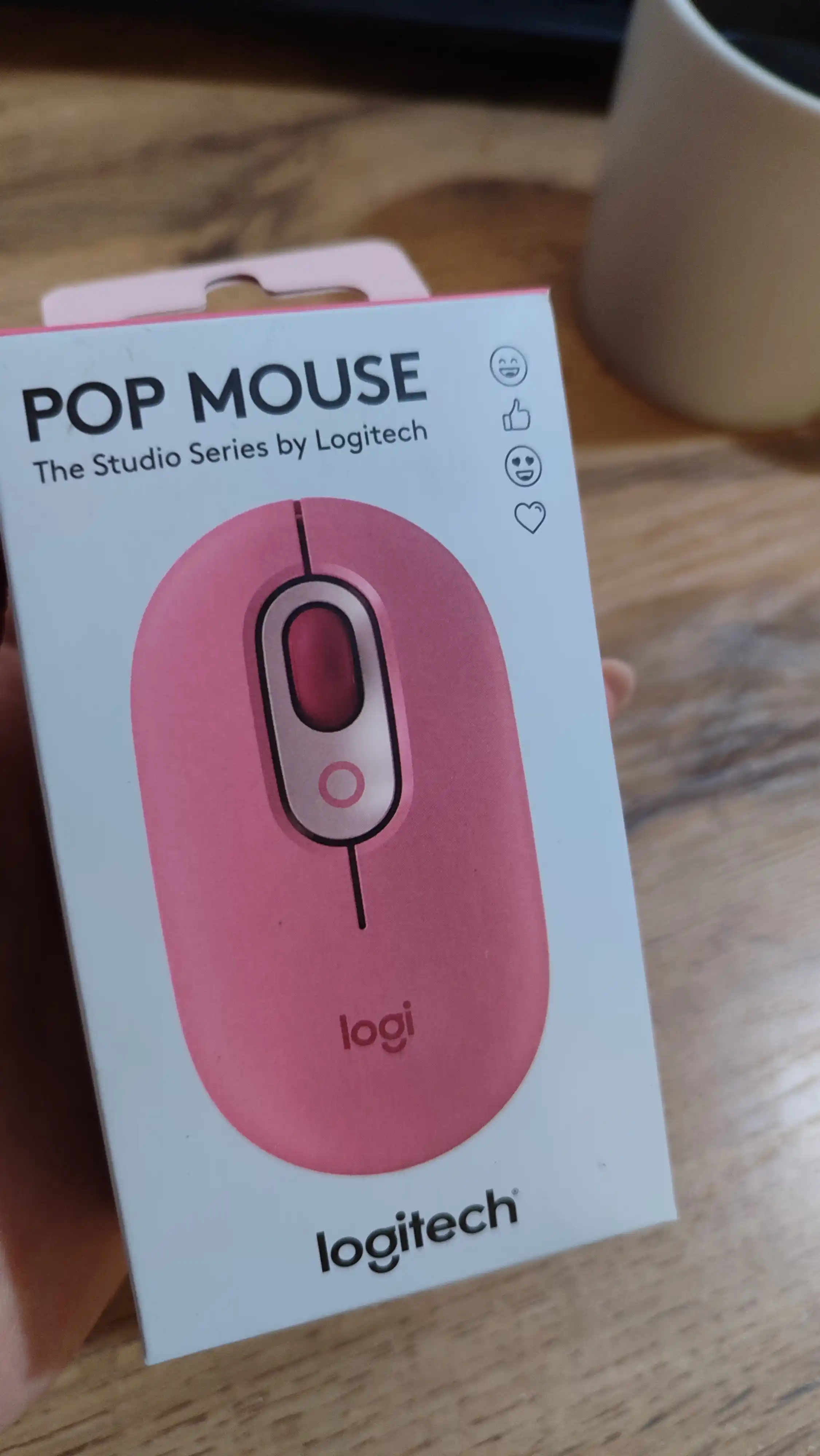 Simsiz sichqon Logitech POP Mouse emodzi bilan Blastyellow