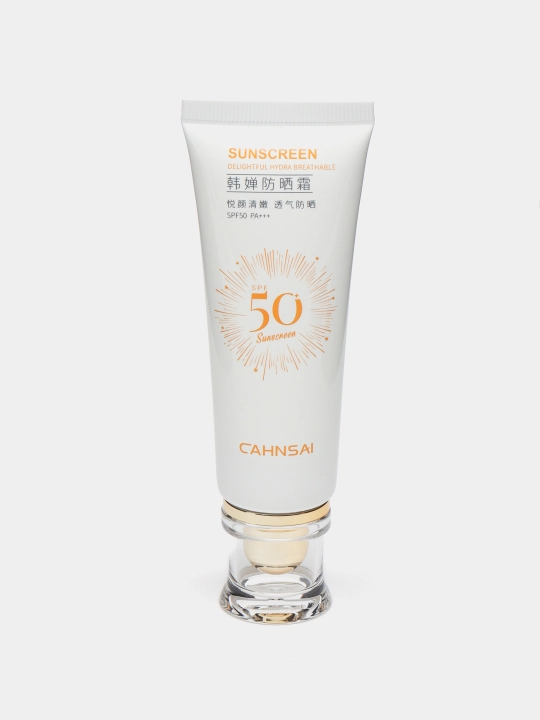 Quyoshdan himoya qiluvchi krem, yuz va tana namlovchi, suvga chidamli, SPF 50 PA++