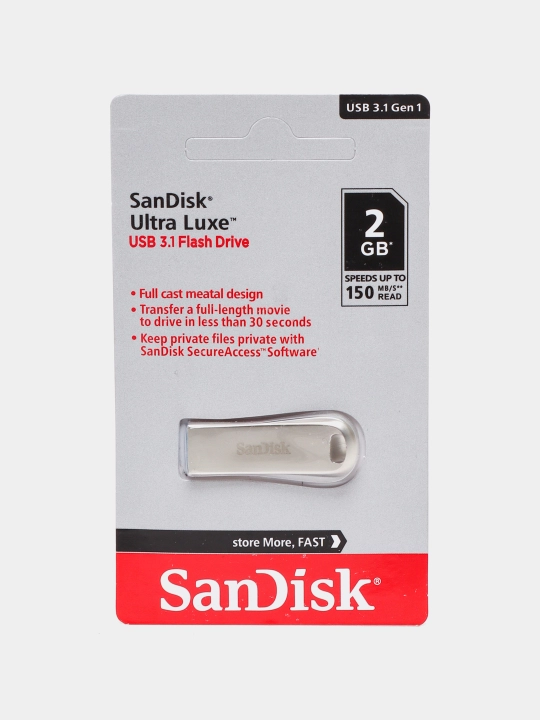 Флешка SanDisk Ultra Luxe USB, 3.1 2 gb