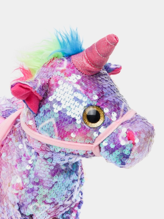 Interaktiv o'yinchoq "Pony unicorn" O'zi yuradigan tasmali o'yinchoq