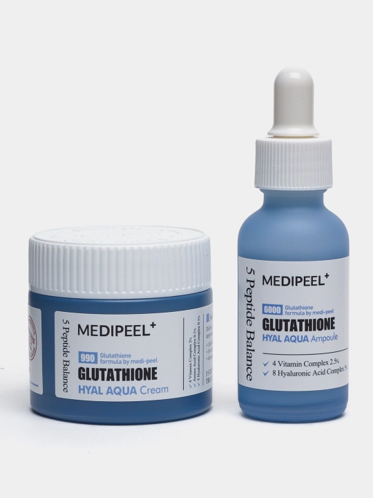 Набор для ухода за лицом, MEDIPEEL+, Glutathione 600, Peptide bor-tox, Glutathione hyal aqua, Algo-tox, Filler-eazy