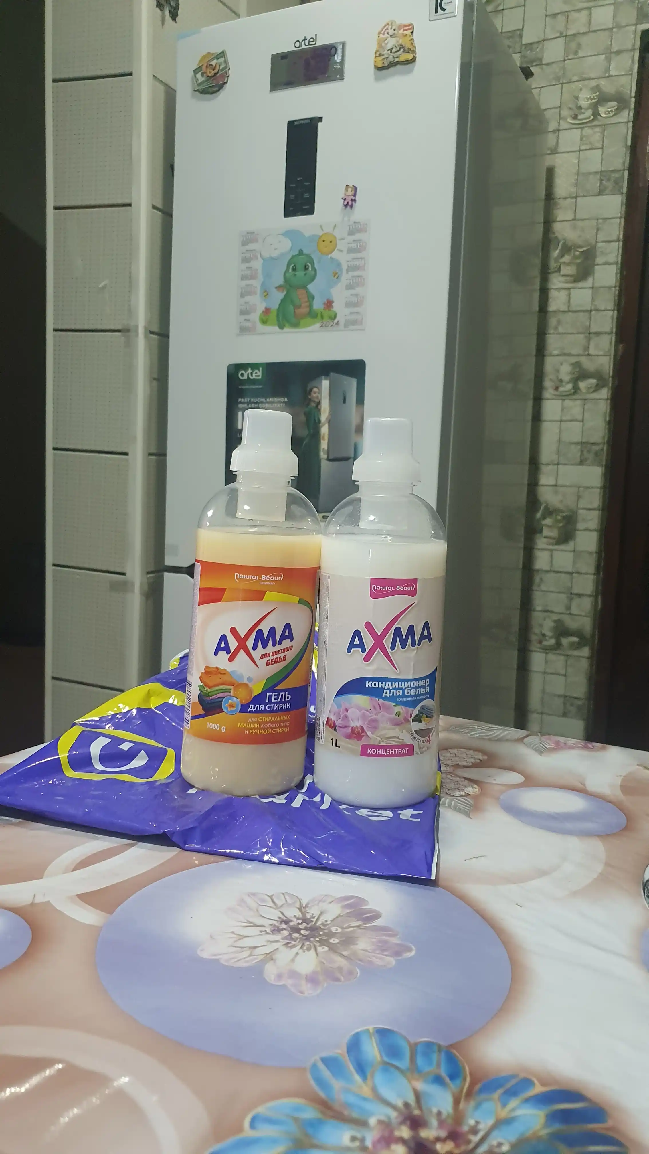 Kir yuvish uchun gel AXMA rangli kirlar uchun, 1 kg