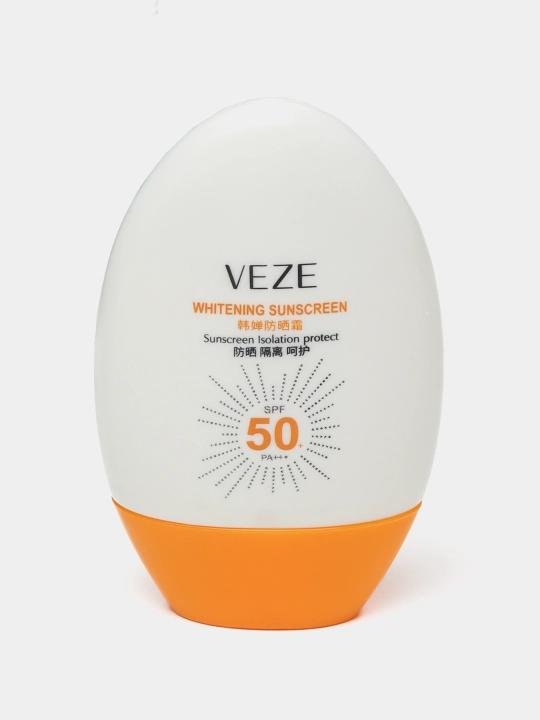 Quyoshdan himoya qiluvchi krem, yuz va tana namlovchi, suvga chidamli, SPF 50 PA++